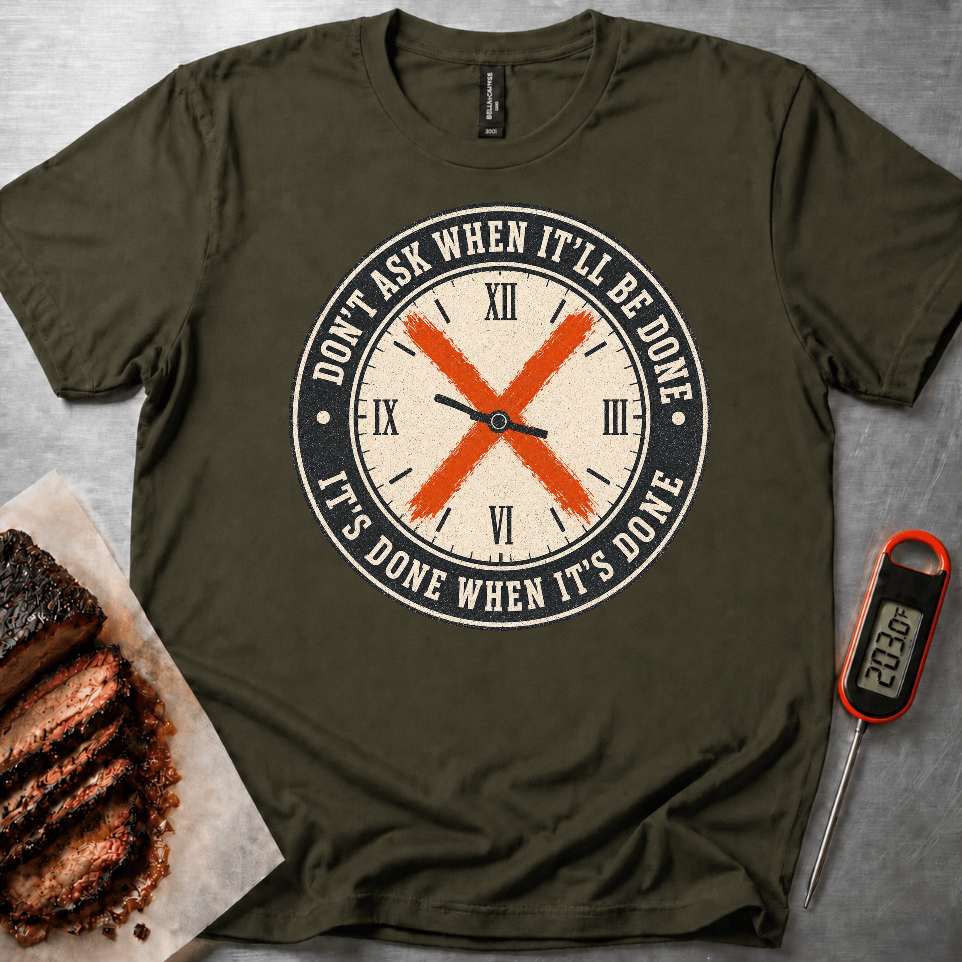 Don't Ask Clock — Military Green
