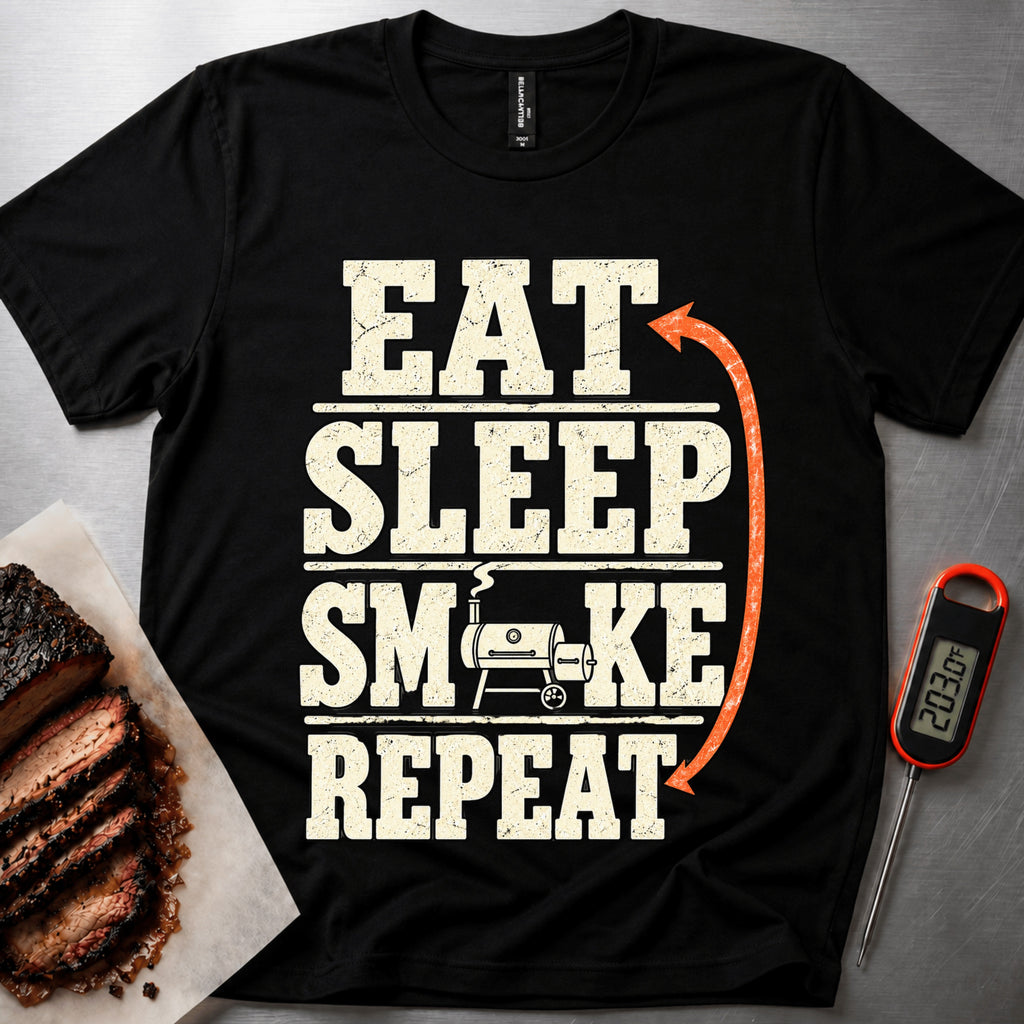 Eat Sleep Smoke t-shirt – Black