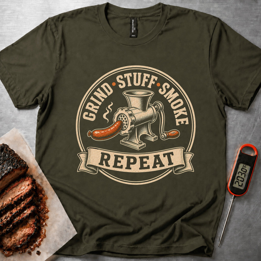 Grind Stuff Smoke t-shirt – Military Green