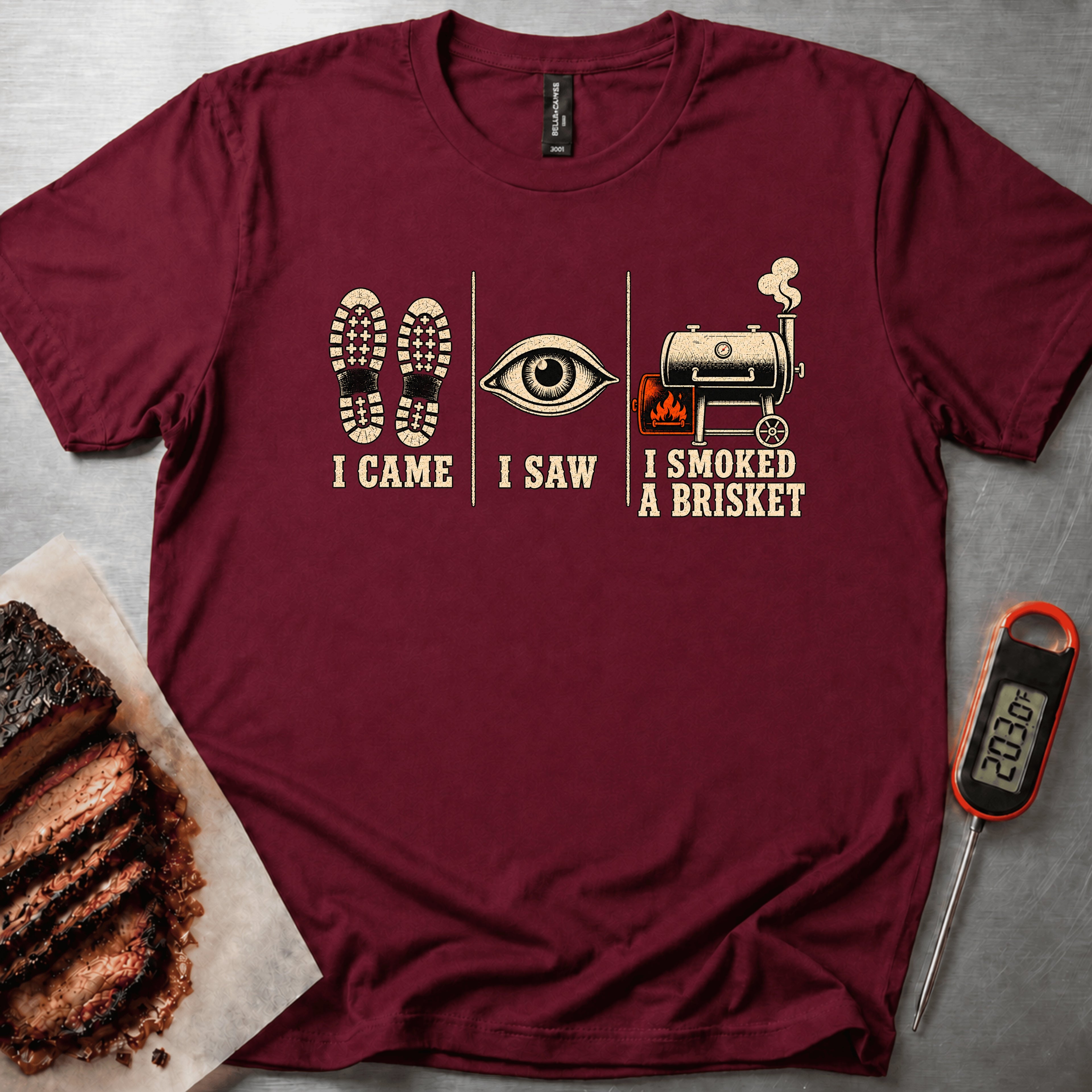 I Came t-shirt — Maroon