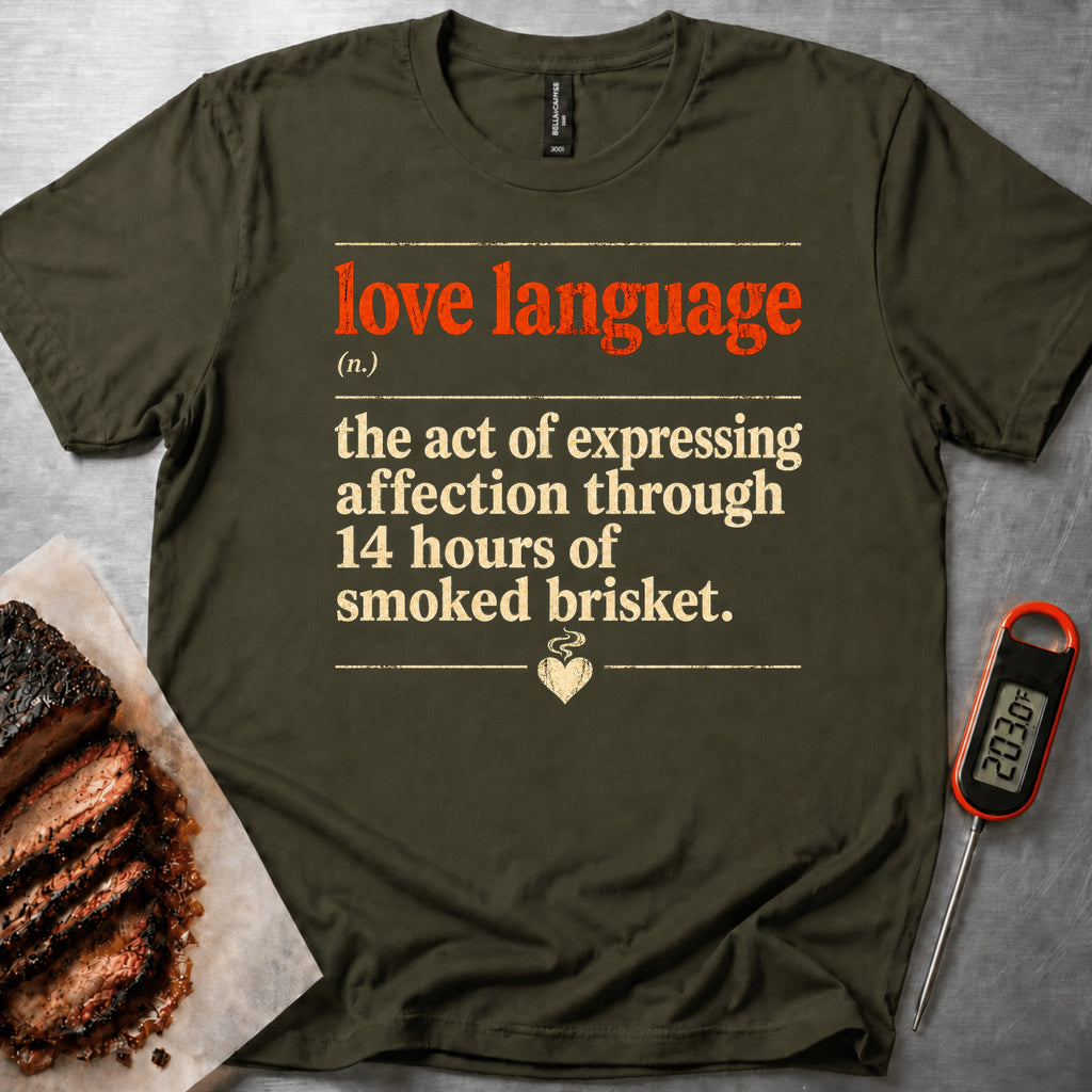 Love Language t-shirt — Military Green