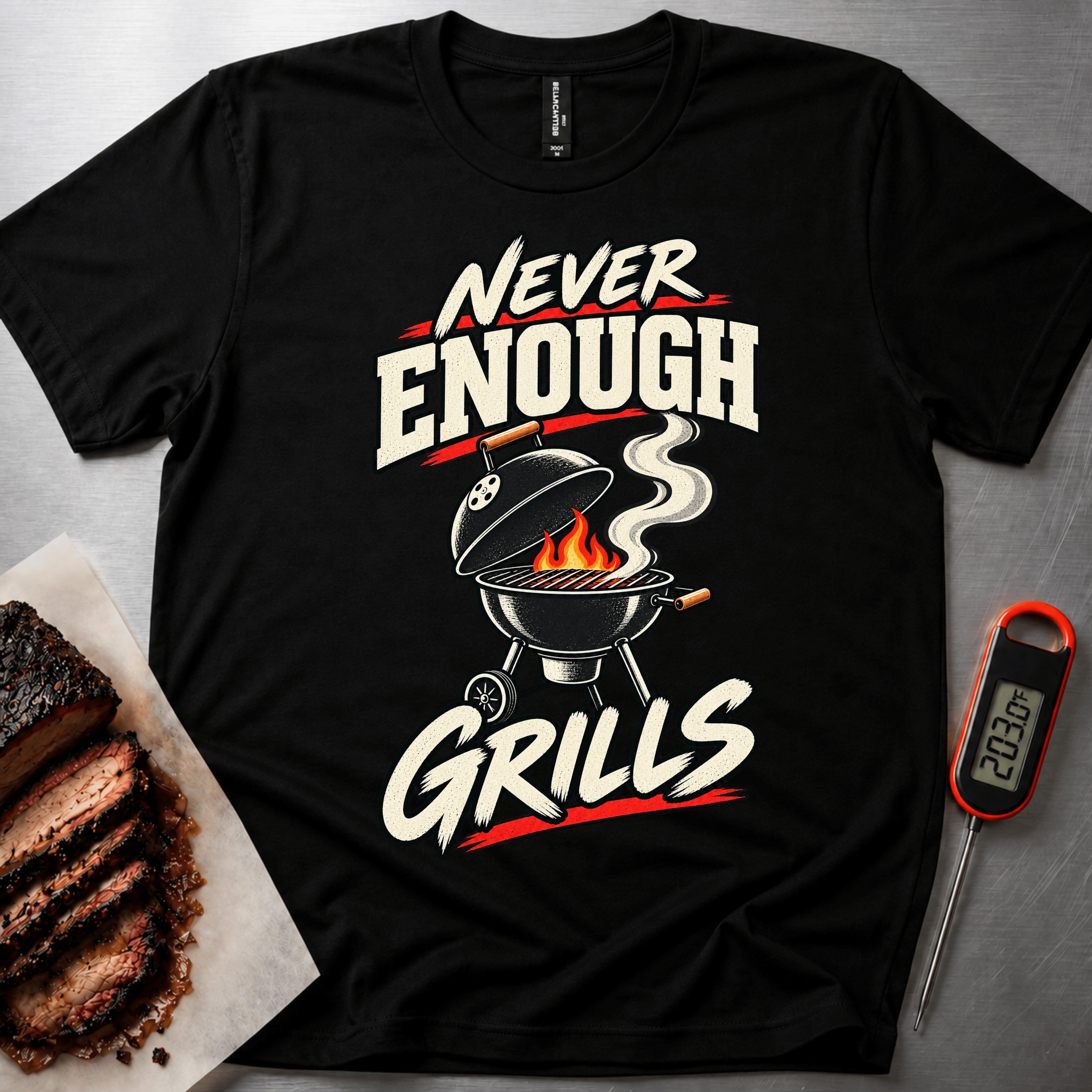Never Enough Grills t-shirt – Black