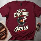 Never Enough Grills t-shirt – Maroon