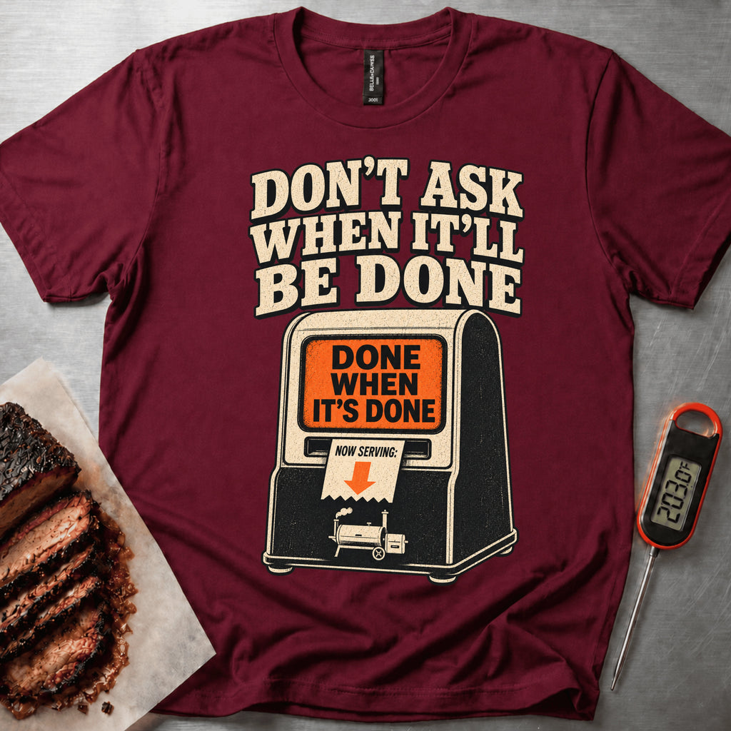 Now Serving t-shirt — Maroon