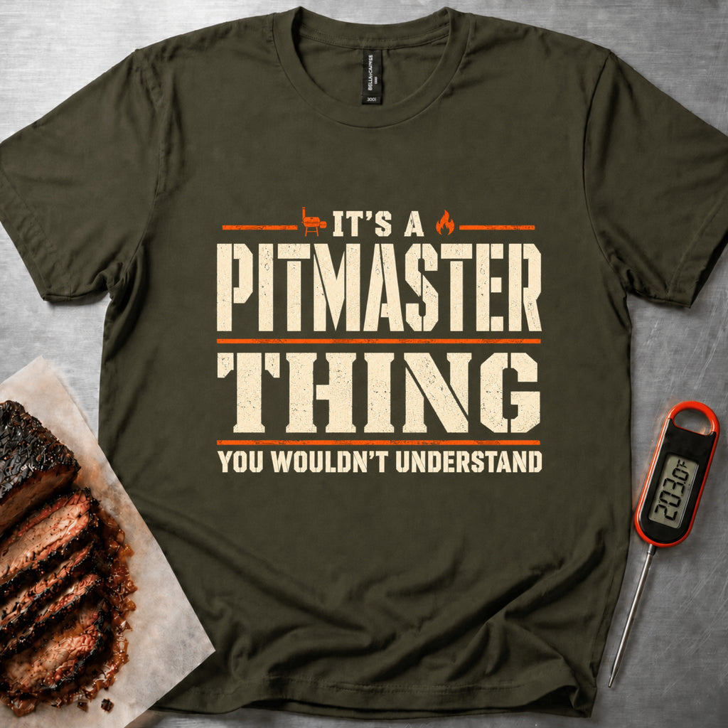 Pitmaster Thing t-shirt – Military Green