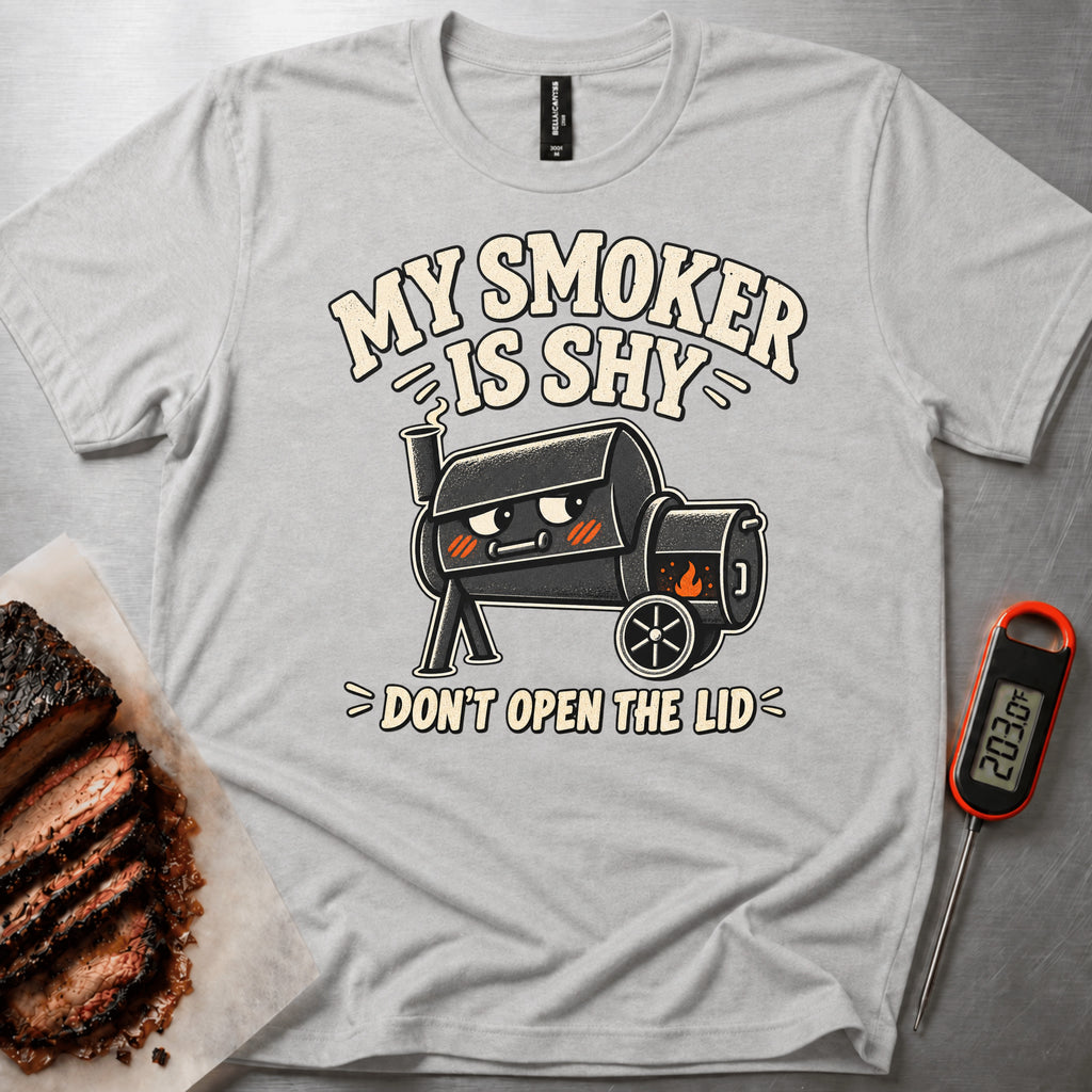 Shy Smoker t-shirt — Athletic Heather