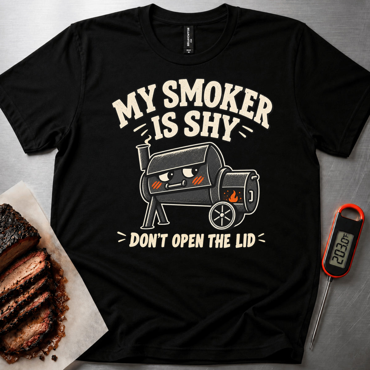 Shy Smoker t-shirt — Black