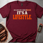 Slow Lifestyle t-shirt — Maroon