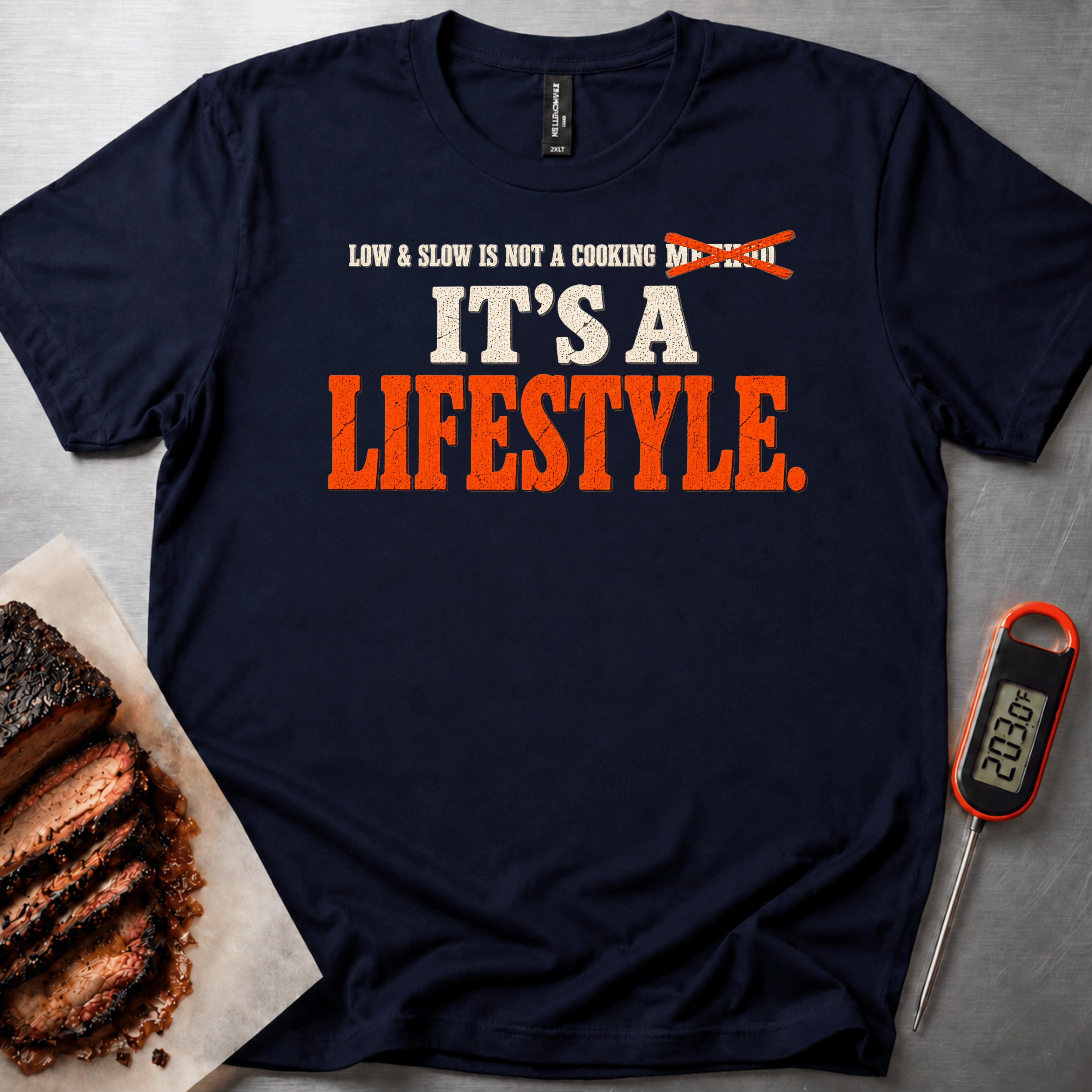 Slow Lifestyle t-shirt — Navy