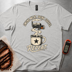 Smoke Drink Repeat t-shirt — Athletic Heather