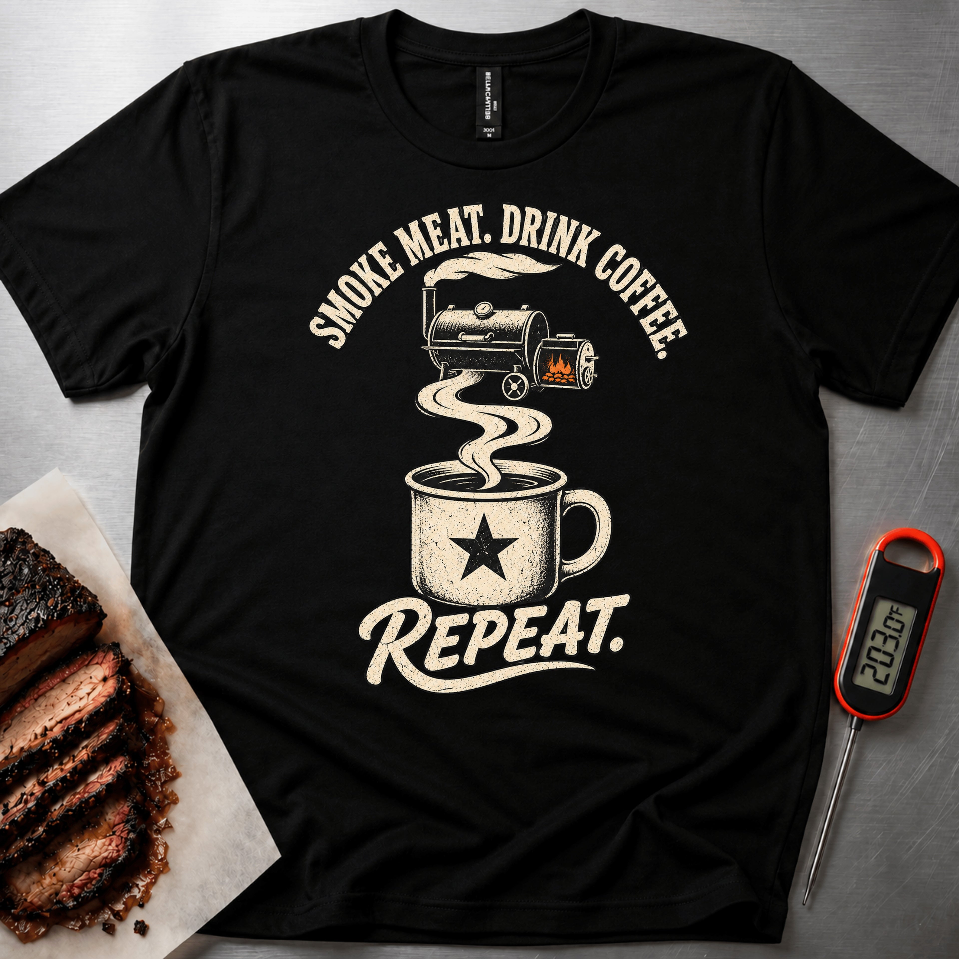 Smoke Drink Repeat t-shirt — Black