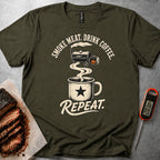 Smoke Drink Repeat t-shirt — Military Green