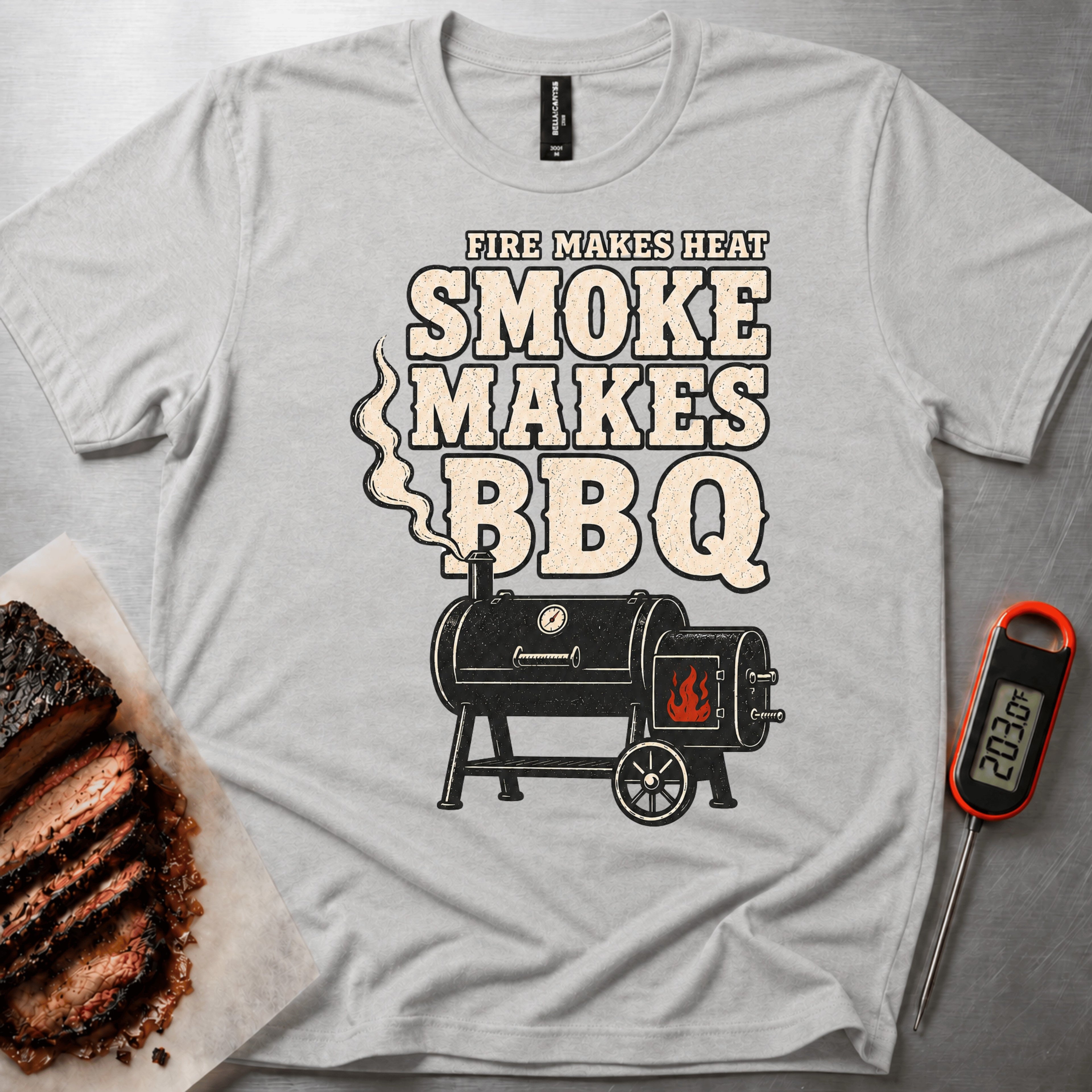 Smoke Makes t-shirt – Athletic Heather