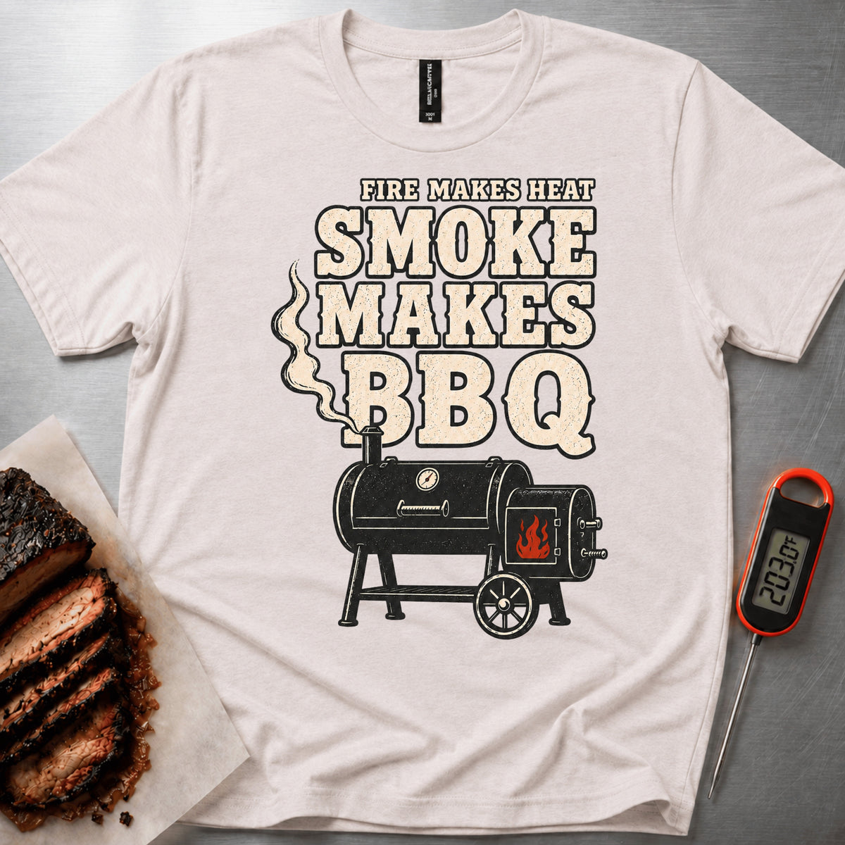 Smoke Makes t-shirt – Heather Dust