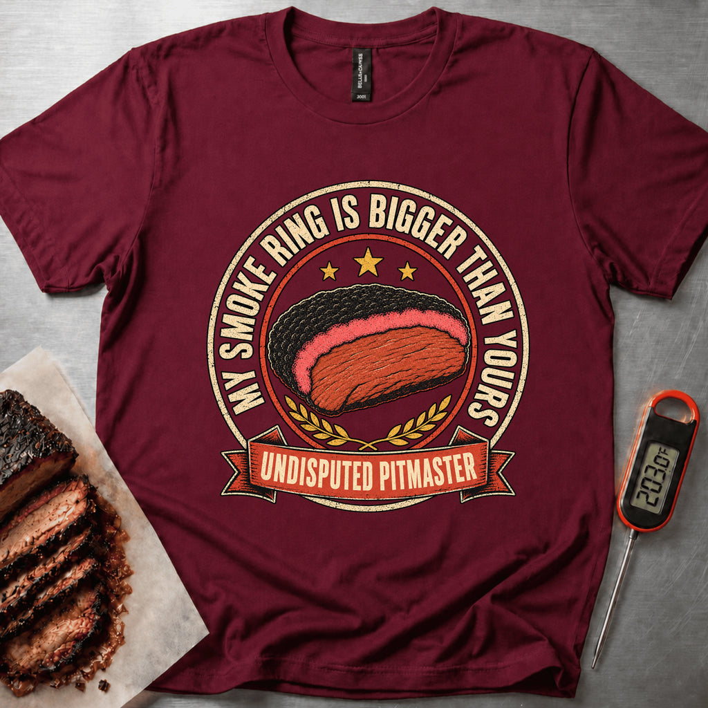Smoke Ring Bigger t-shirt – Maroon