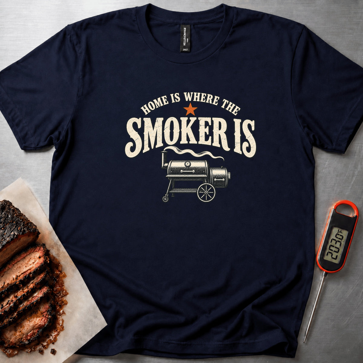 Smoker Home t-shirt – Navy