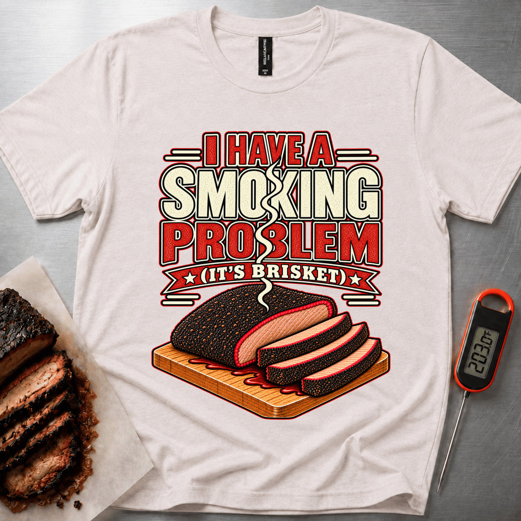 Smoking Problem t-shirt – Heather Dust