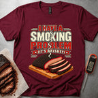 Smoking Problem t-shirt – Maroon