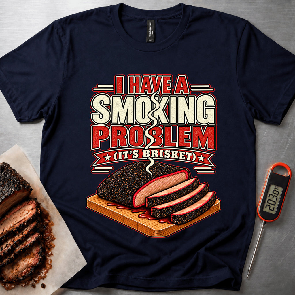 Smoking Problem t-shirt – Navy