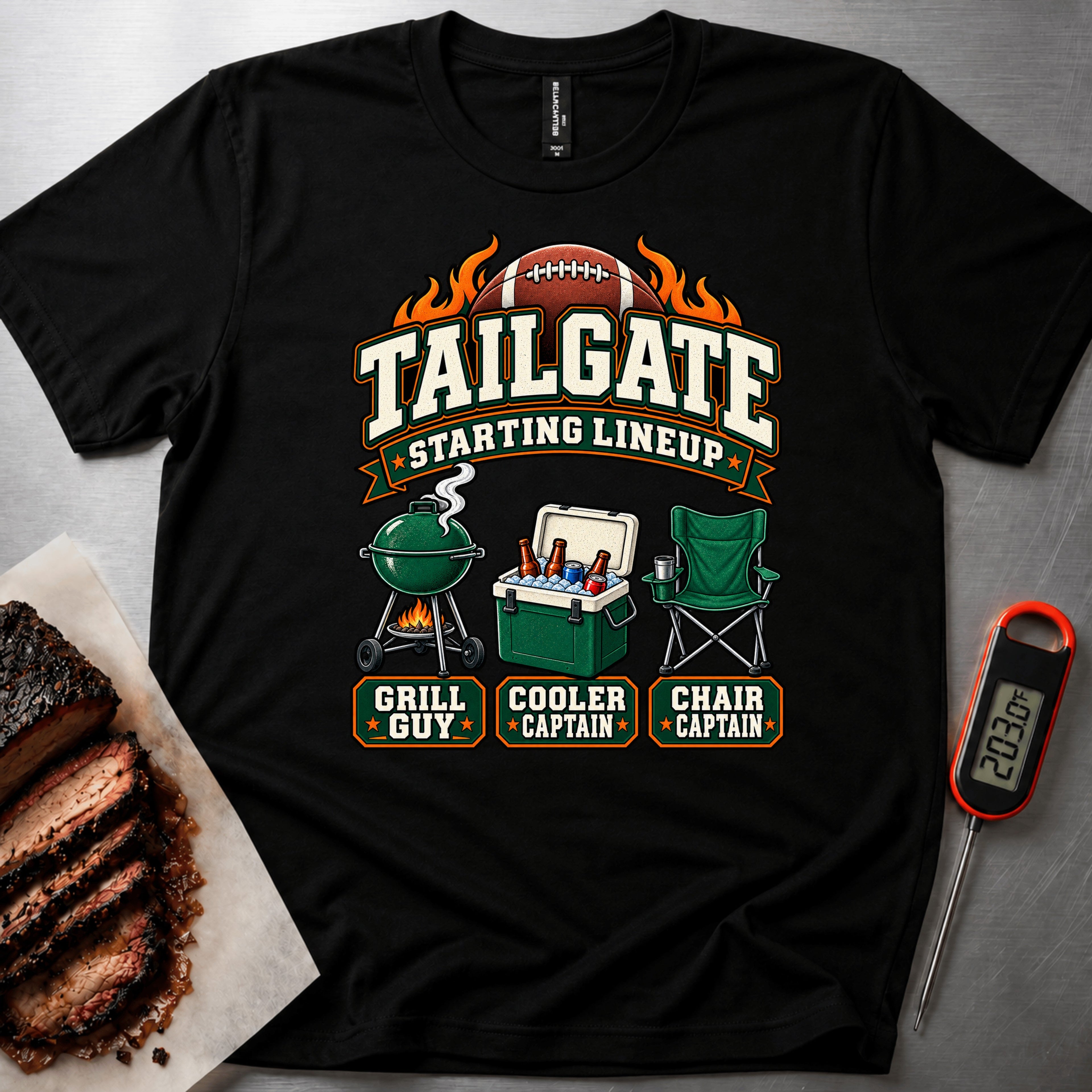 Tailgate Lineup t-shirt – Black
