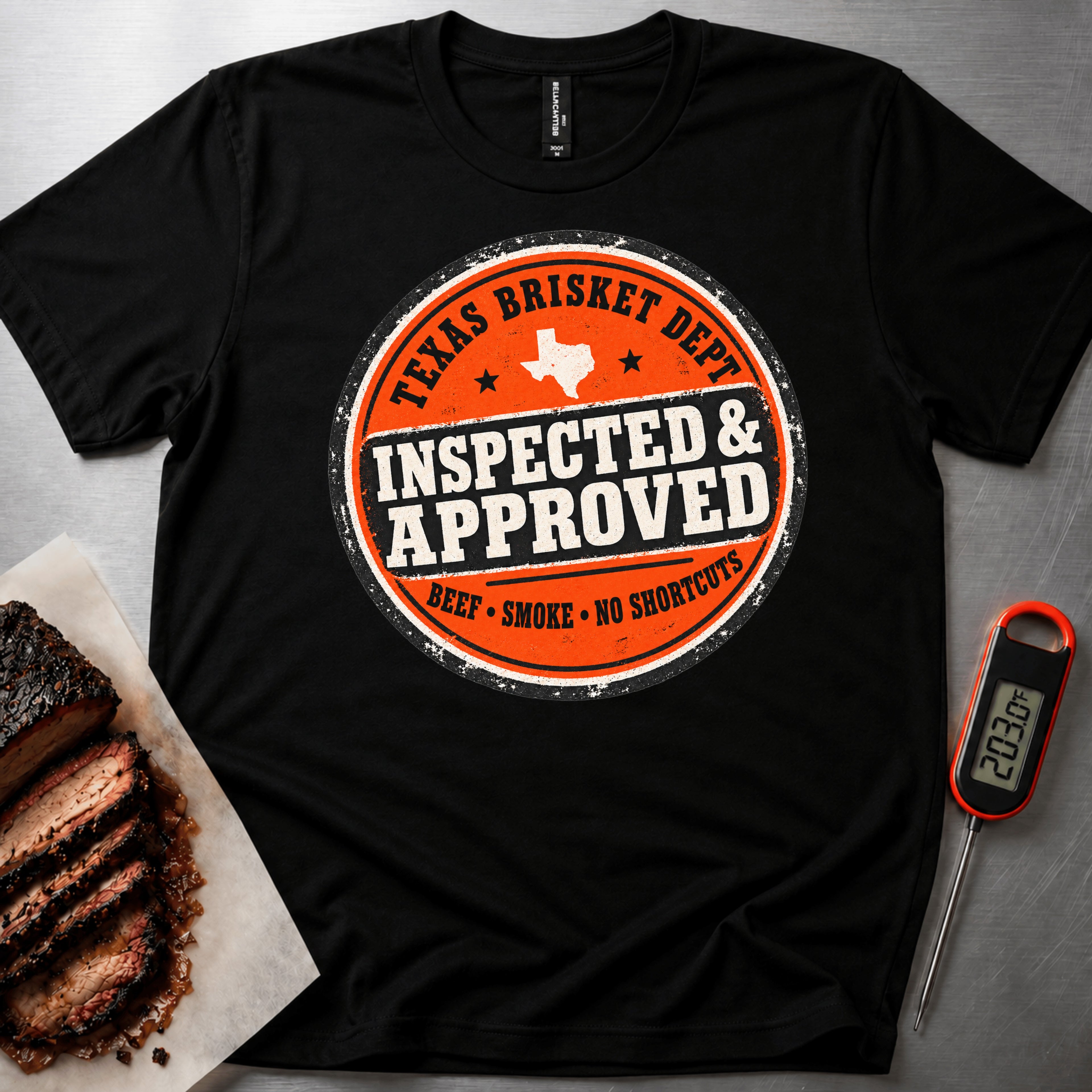 Texas Brisket t-shirt — Black