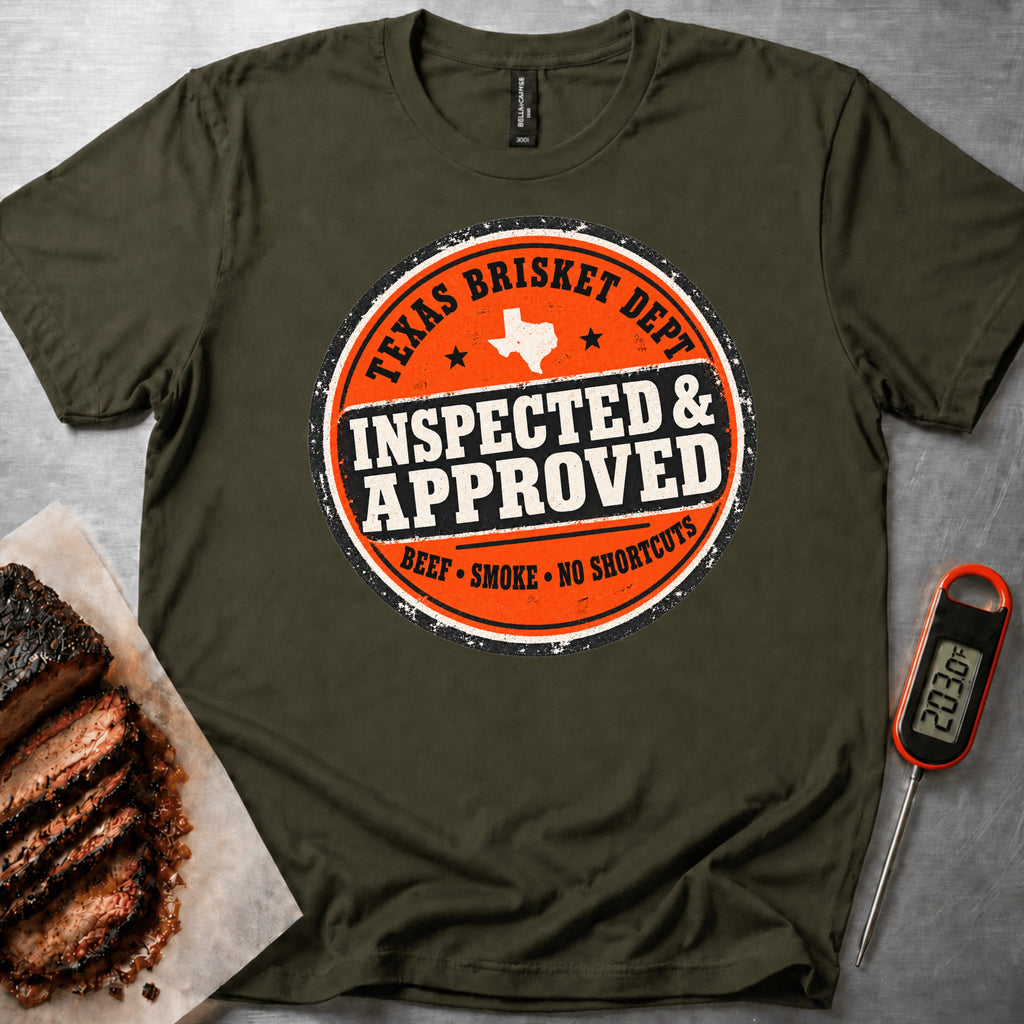 Texas Brisket t-shirt — Military Green