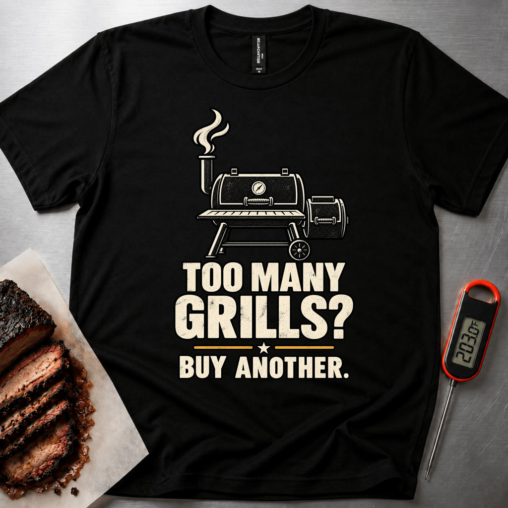 Too Many Grills t-shirt — Black