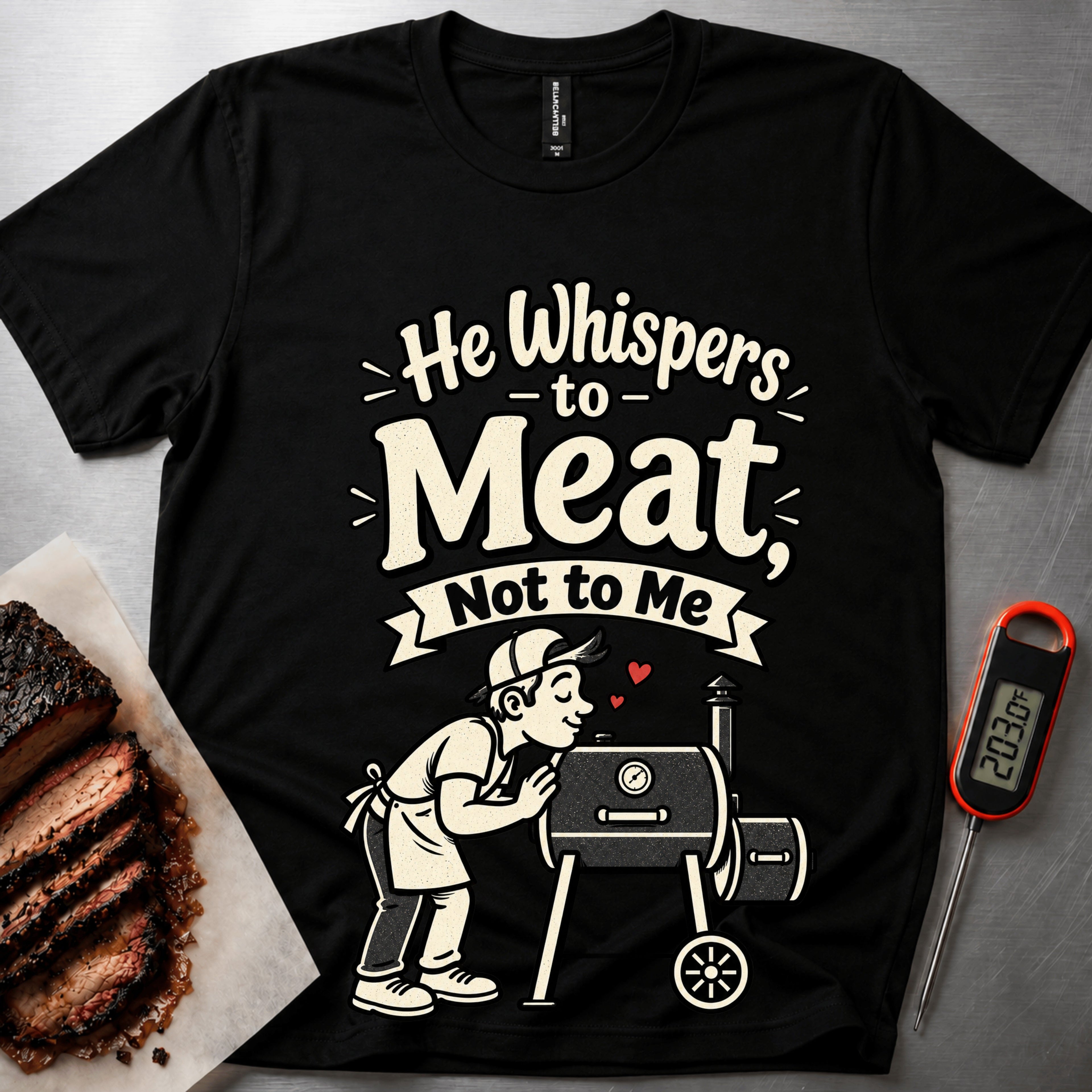 Whispers to Meat t-shirt - Black