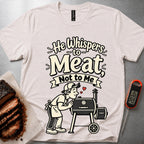 Whispers to Meat t-shirt - Heather Dust
