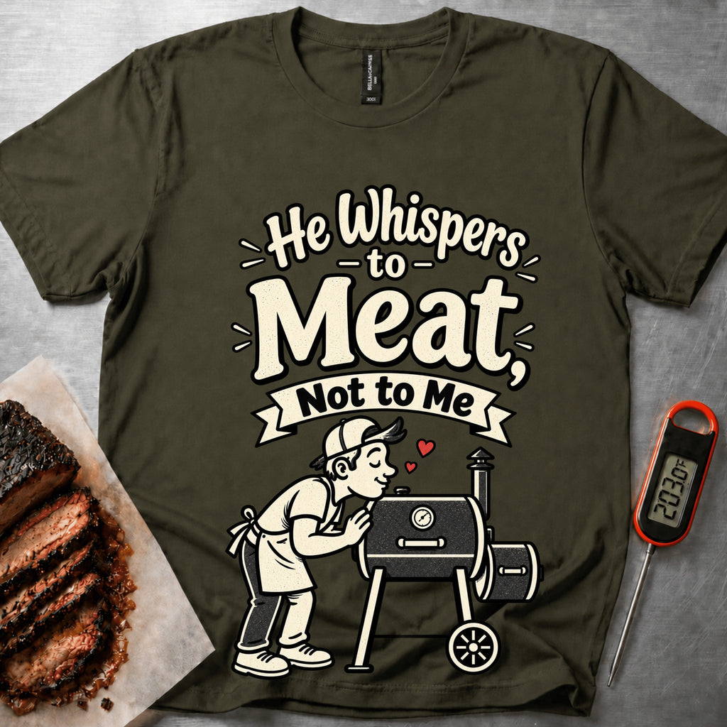 Whispers to Meat t-shirt - Military Green