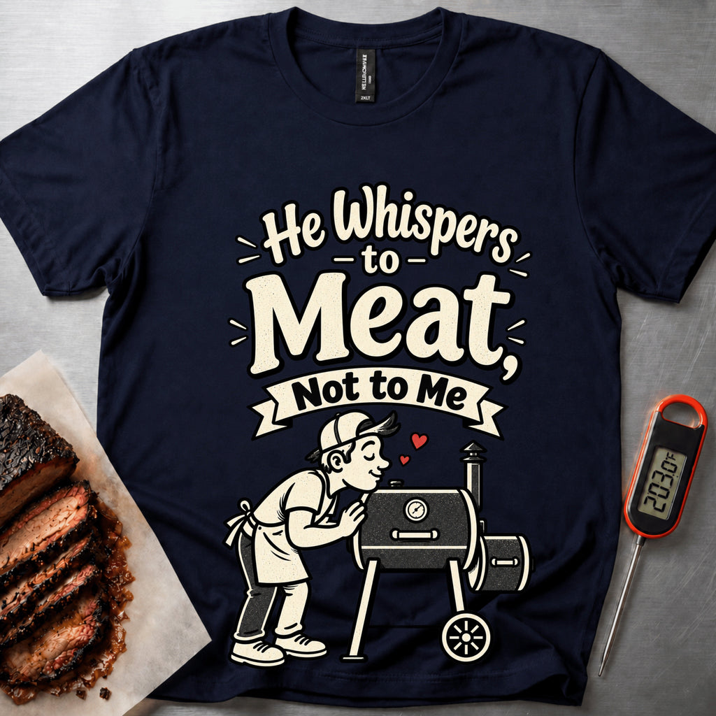 Whispers to Meat t-shirt - Navy